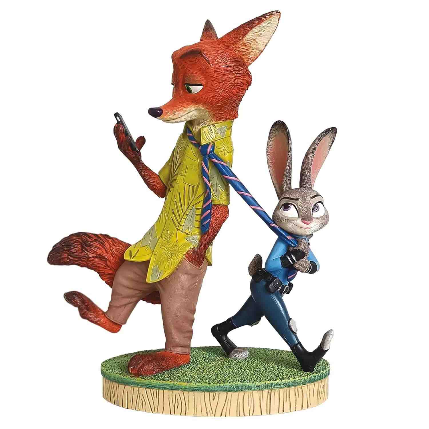 Enesco Disney Showcase Zootopia - Estatueta de Nick e Judy, 21 cm, Multicolorido