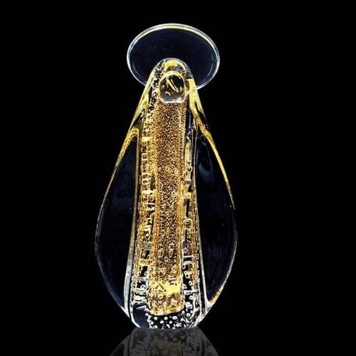 Enfeite em Cristal Murano com Ouro 24k - Imagem de Nossa Senhora | Decoração Elegante e Religiosa