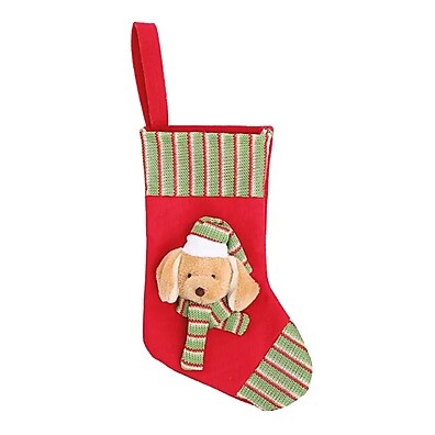 Enfeite Bota Cachorro Natalina: Alegria em 25cm!