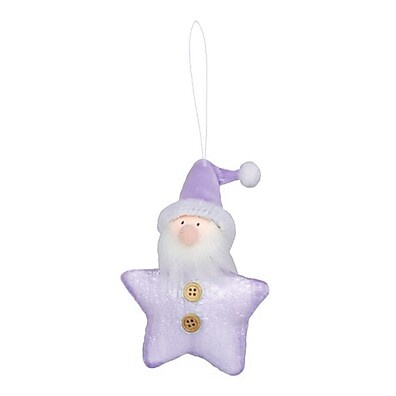 Enfeite Kringle Estrela Roxo: Charme Mágico para sua Árvore de Natal
