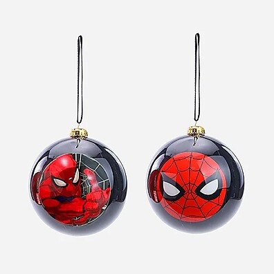 Enfeites Homem Aranha: Kit 2 Bolas de Natal Marvel