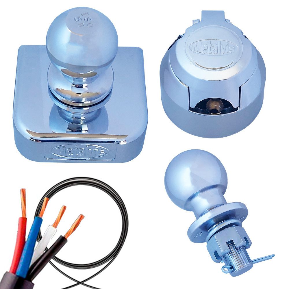 Engate Reboque Metalvis: Bola 50mm + Brinde RGS