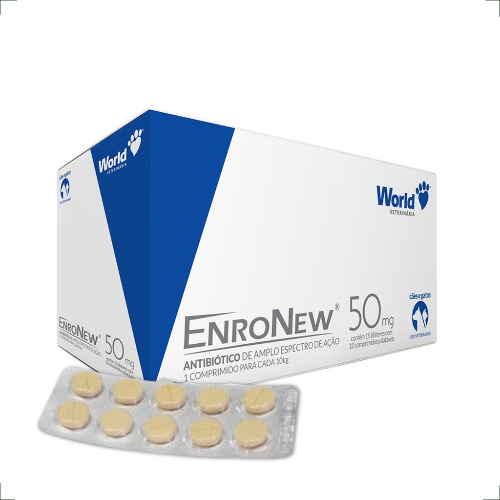EnroNew 50mg: Antibiótico para Cães e Gatos