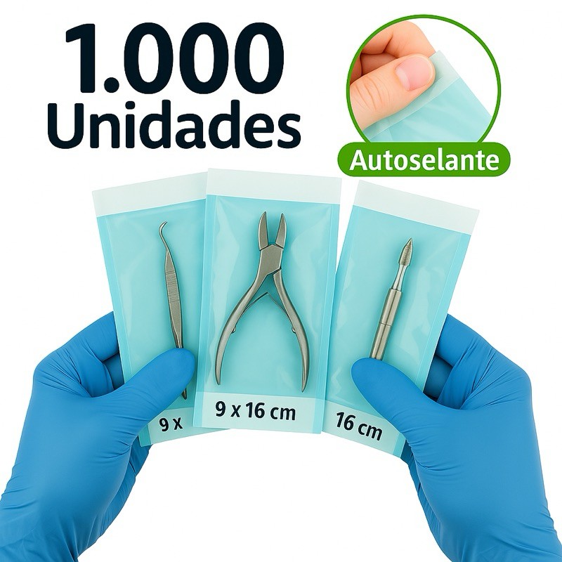 Envelope Auto Selante 9x16cm - Kit 1000 Unidades Supack