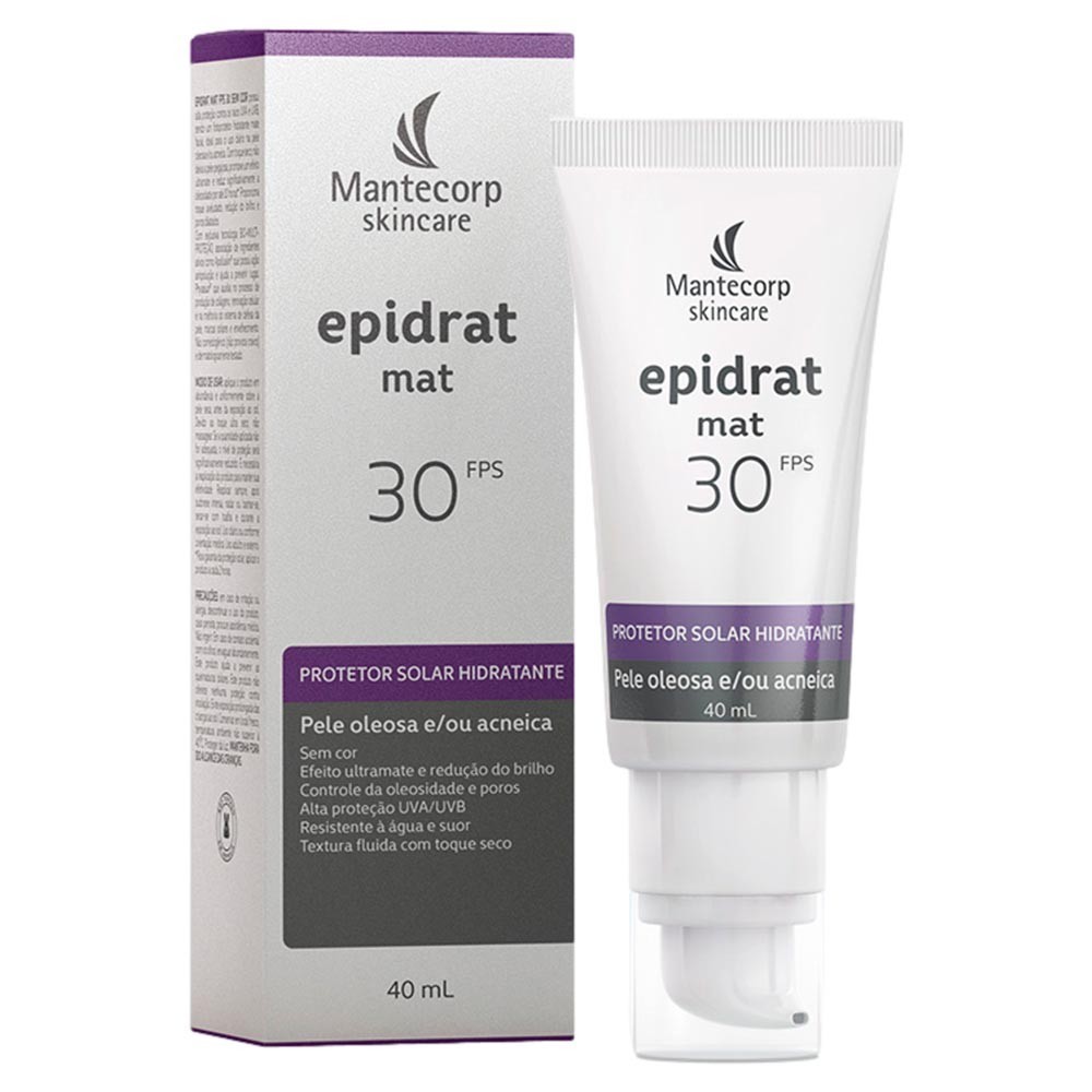 Epidrat Mat FPS30: Pele Seca e Oleosa Protegida!