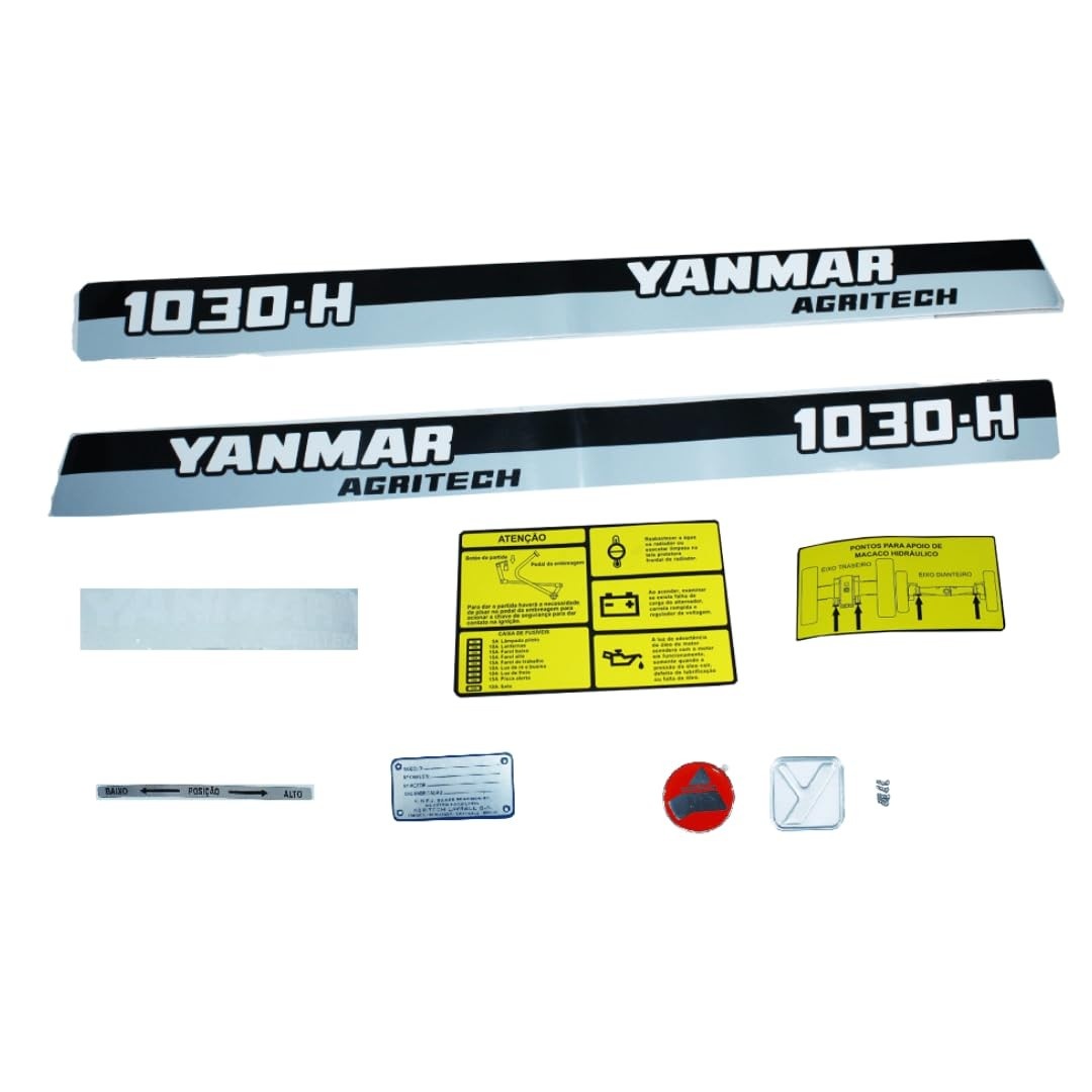 Kit Decalque Trator Yanmar 1030: Renove o Visual do Seu Equipamento!