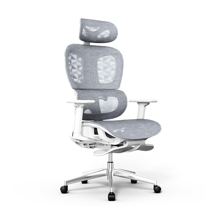 Cadeira de Escritório Ergonômica Sensetup Cosy T03 Mesh Branca - Conforto e Estilo para Seu Ambiente