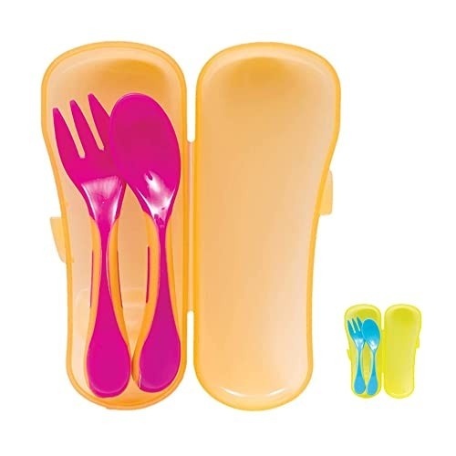 Kit Talher Baby com Case Rosa da Buba - Seguro, Ergonômico e Prático
