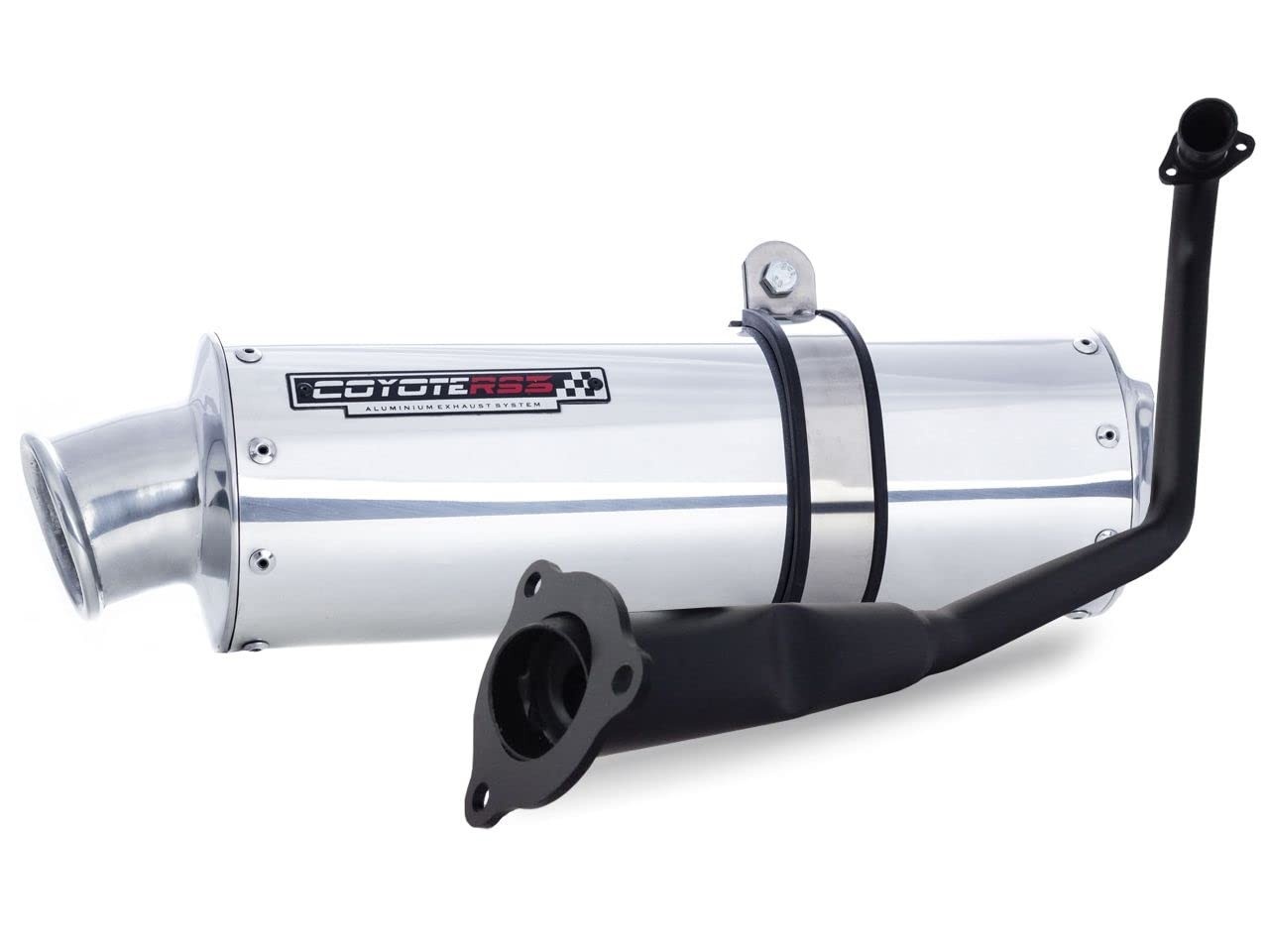 Escapamento Coyote RS3 Alumínio Oval Polido para Honda Twister CBX 250 (Até 2008)