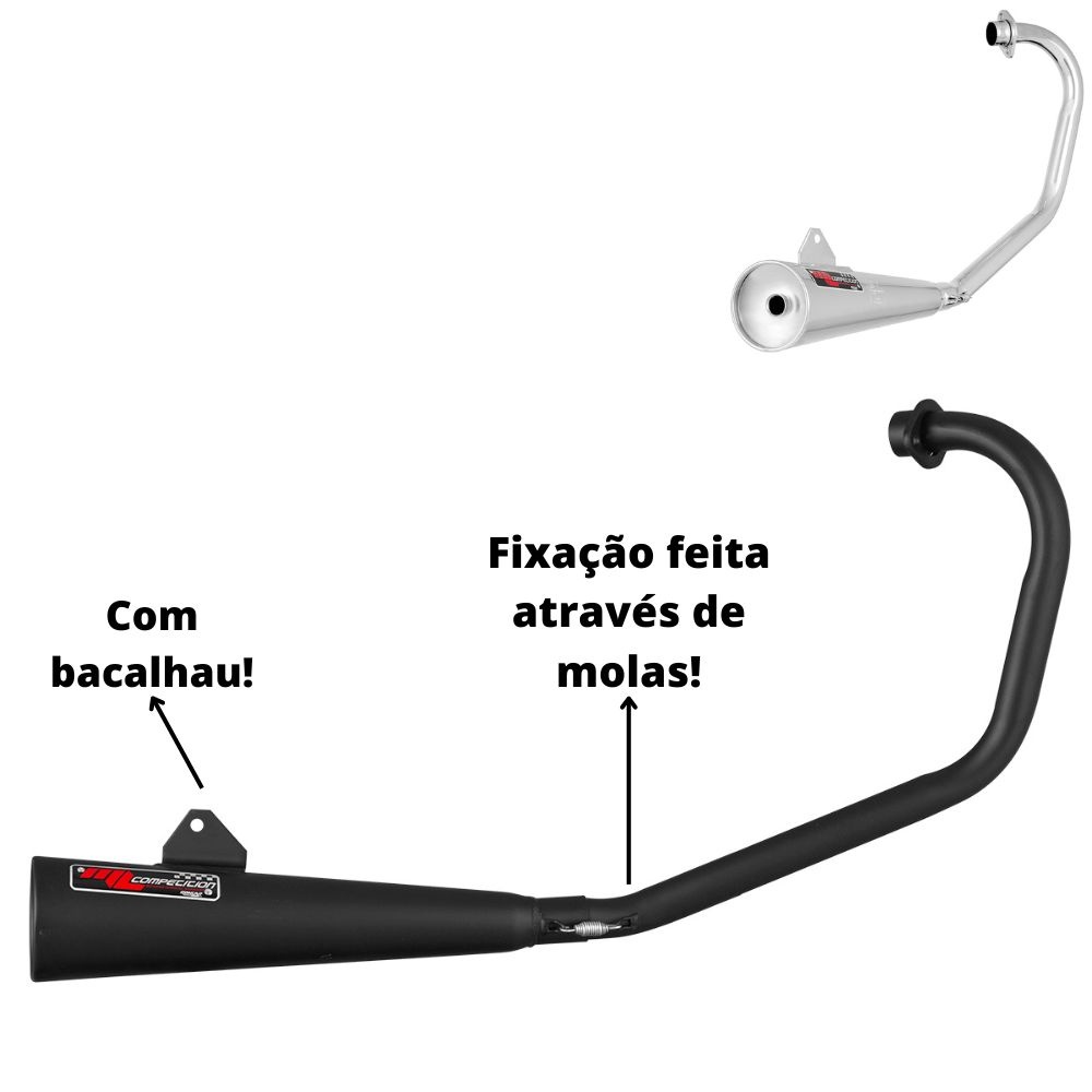 Escapamento Titan 160: Ronco Esportivo ML Competition