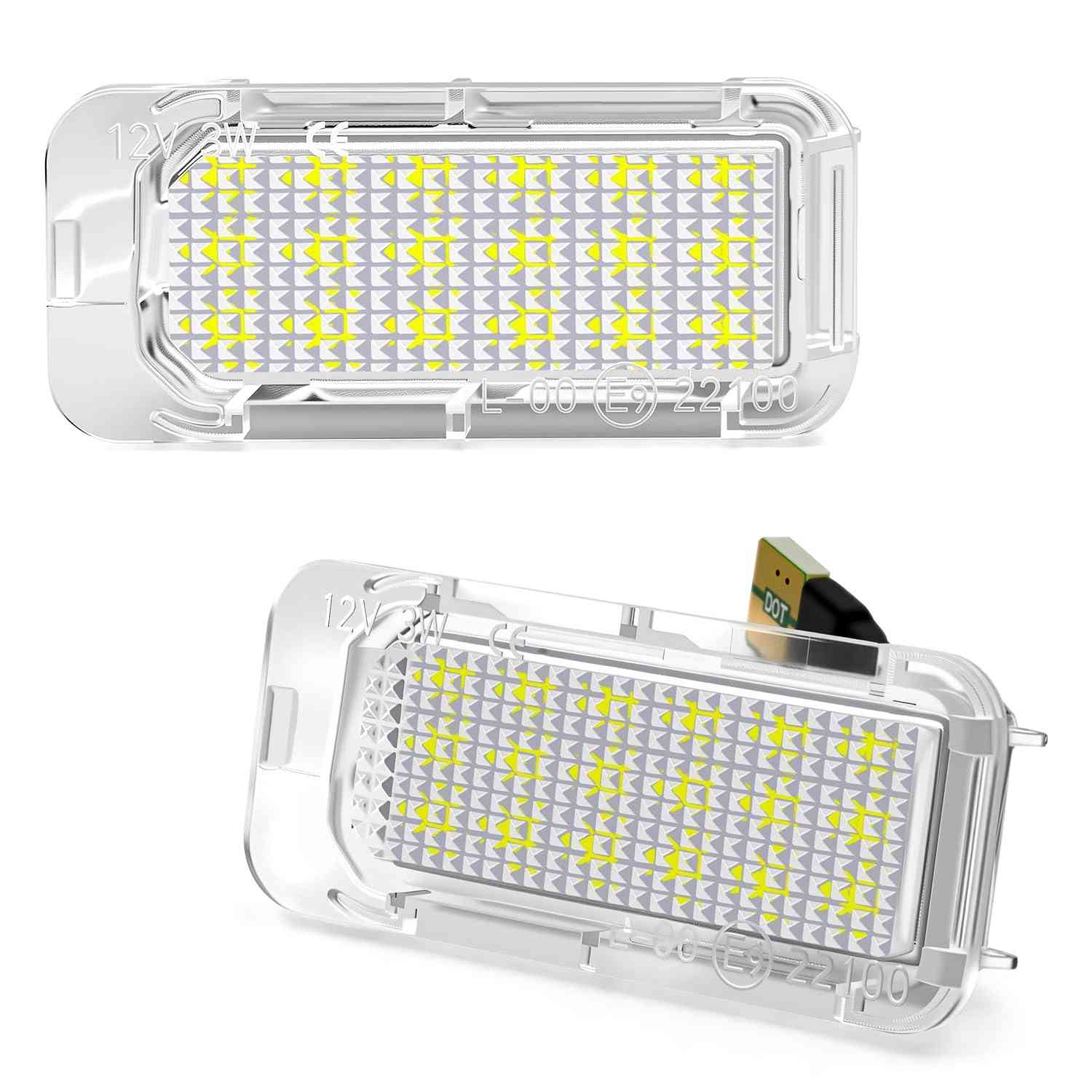 Luzes de Placa LED Brilhantes para Ford Explorer, Escape, Fusion, Expedition e Fiesta - Kit com 2
