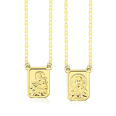 Escapulário Ouro 18k: Fé e Elegância