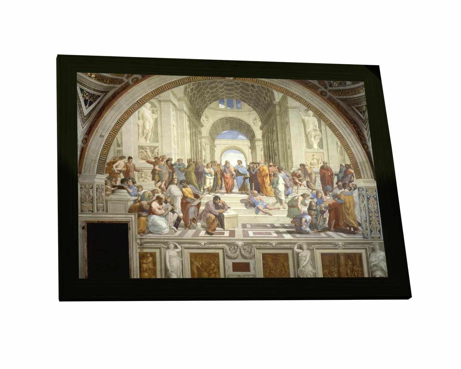 Quadro Decorativo A2 Escola de Atenas - Arte Filosófica para Ambientes Cultos