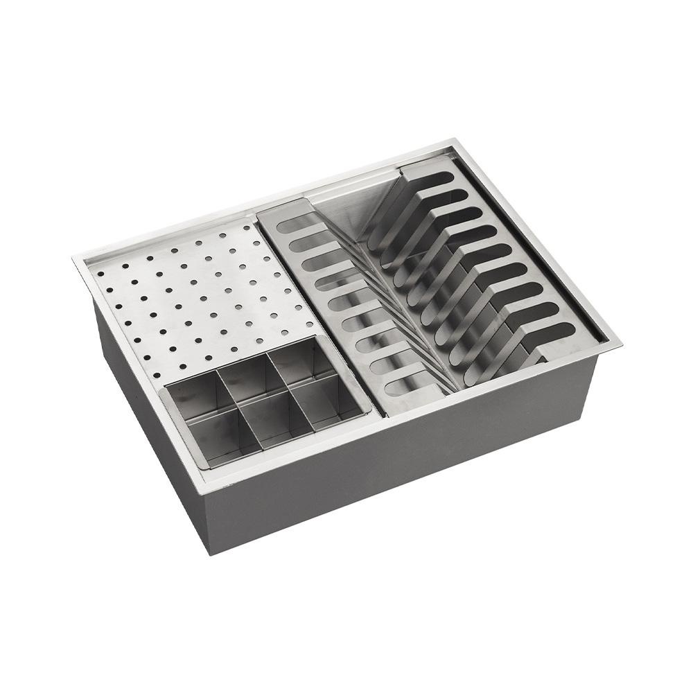 Escorredor de Pia Embutido Inox 304: Gourmet e Prático!