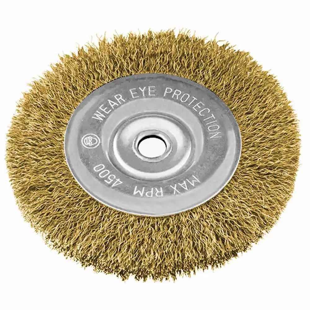 Escova de Aço Circular Ondulada 6 Pol MTX 746649: Limpeza Profissional em Locais Difíceis