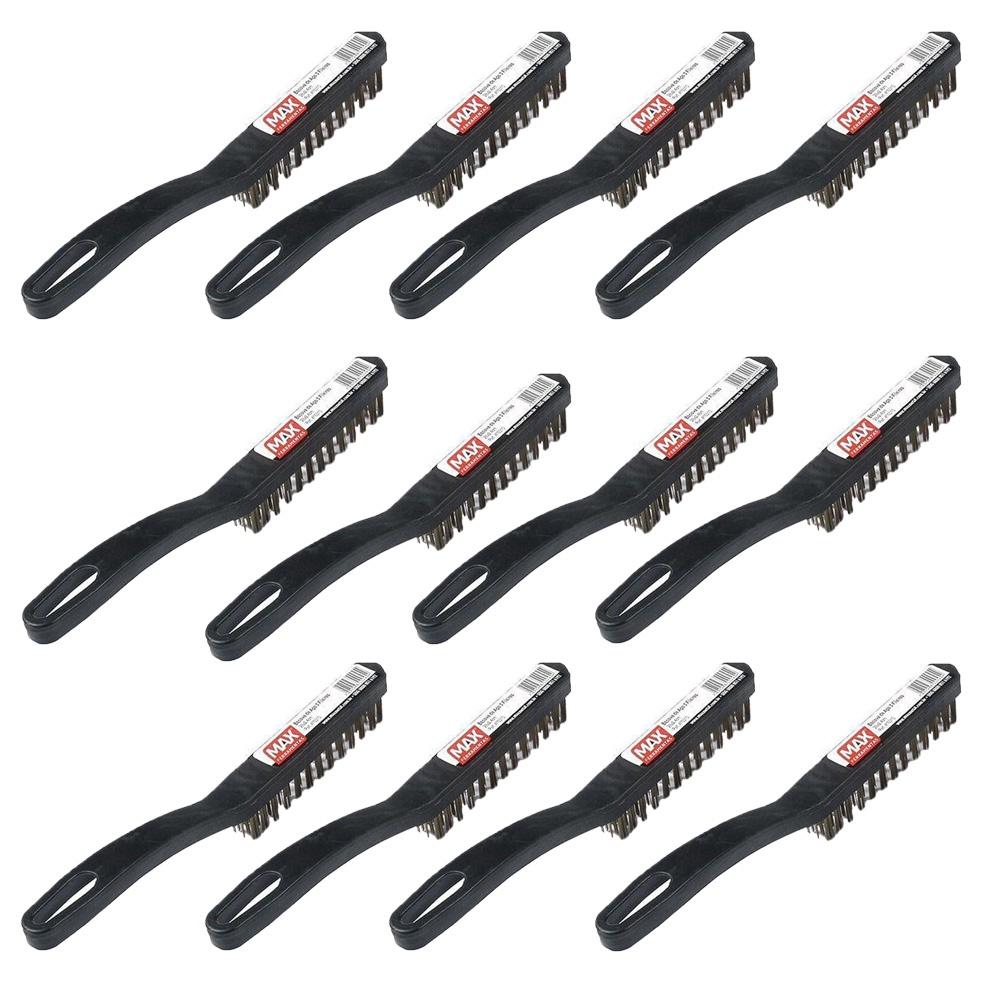 Escova de Aço Max: Kit 12 Unidades para Limpeza Pesada
