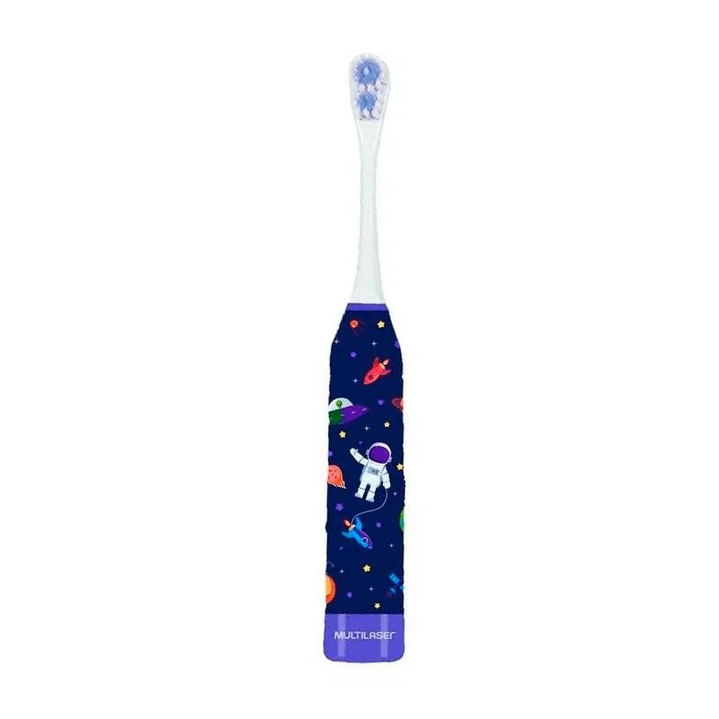 Escova Dental Elétrica Infantil Multilaser: Sorriso Galáctico!
