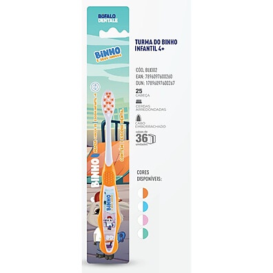 Escova Dental Infantil Búfalo 4+ – Saúde Bucal Divertida!