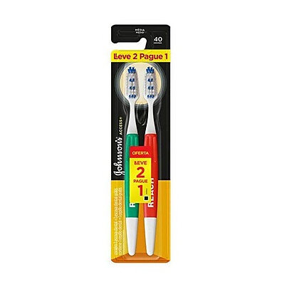 Escova Dental Johnson's Reach Acess Média: Leve 2 Pague 1