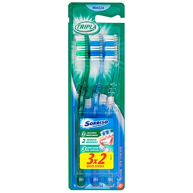 Escova Dental Sorriso: 3x Mais Cuidado!