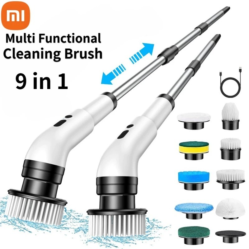 Escova Elétrica 9 em 1 Xiaomi: Limpeza Total!