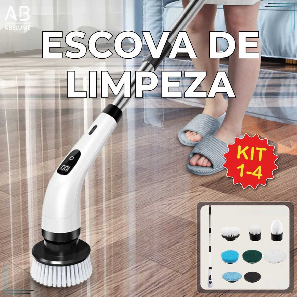 Escova Elétrica Multiuso: Limpeza Turbo Sem Fio!