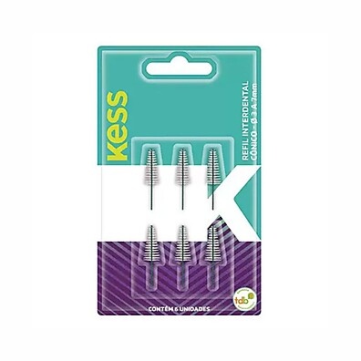 Escova Interdental Kess Cilíndrica: Higienização Profunda com Refil