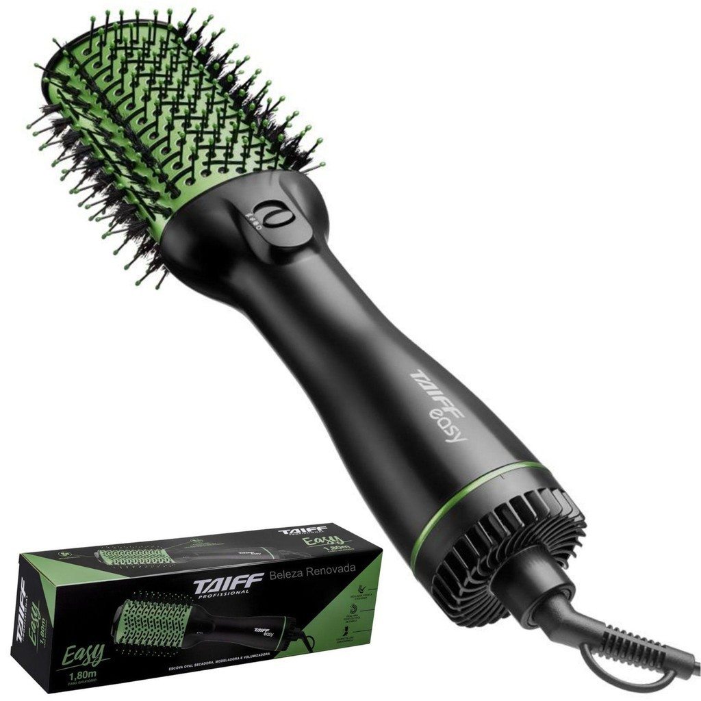 Escova Oval Easy Green: Cabelos Incríveis em Minutos! ✨