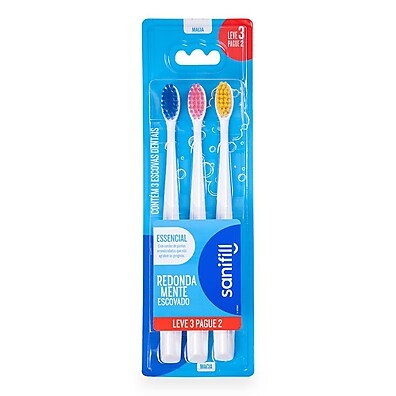 Escova Sanifill Essencial Macia – Leve 3, Pague 2