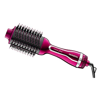 Escova Secadora Mondial Chrome Pink: 3 em 1!