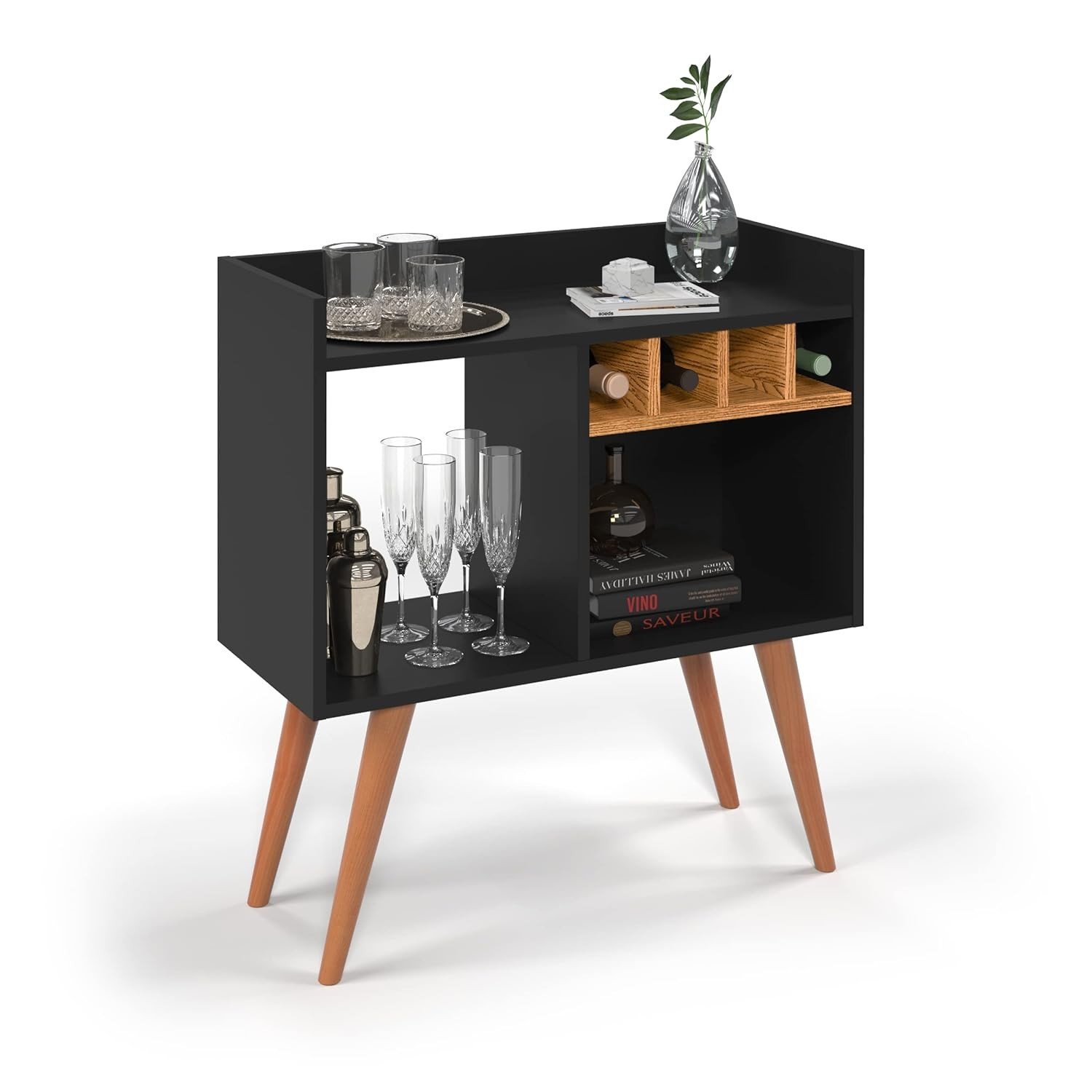 Aparador Buffet Industrial RUBI - Design Moderno para Hall, Escritório e Adega | Quality Móveis