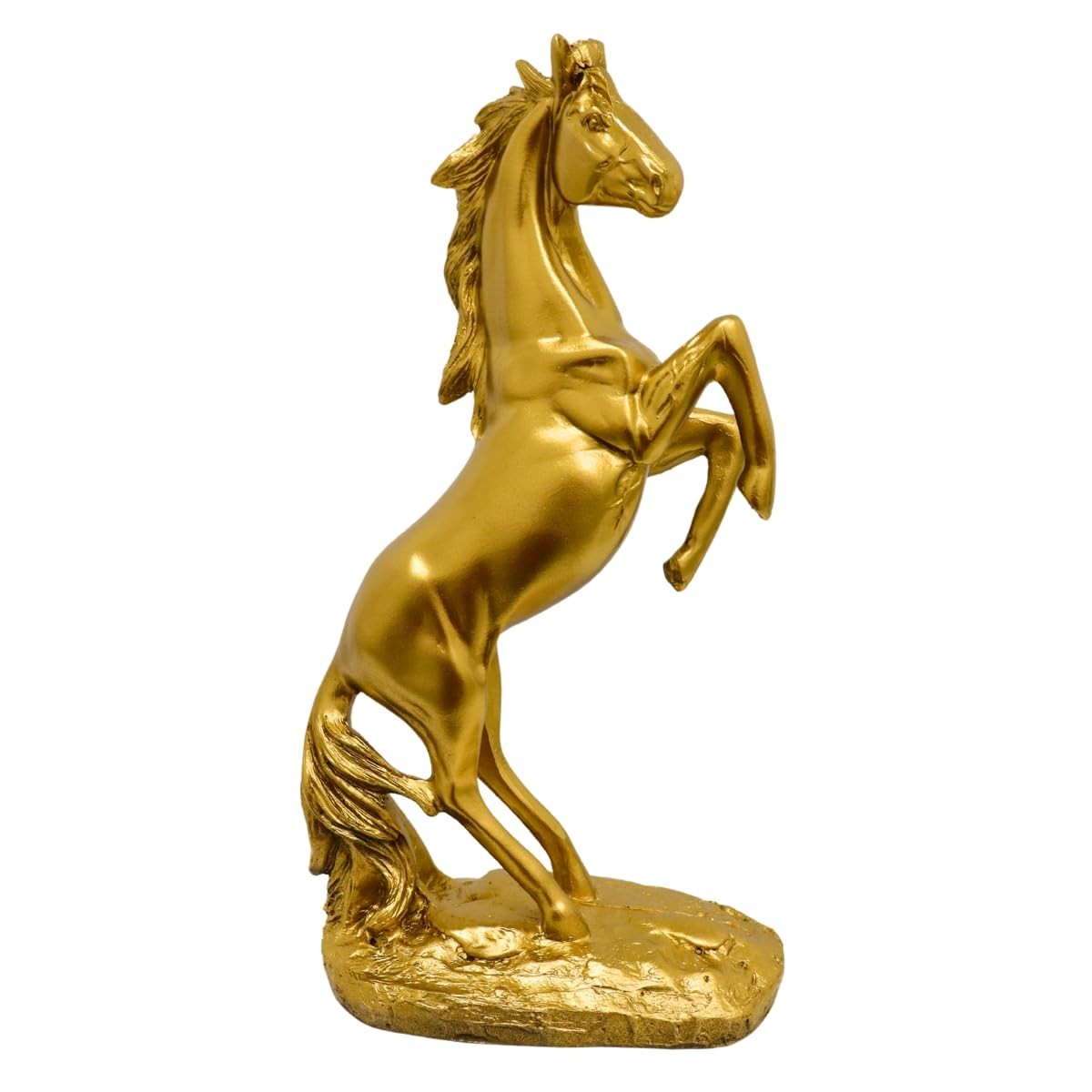 Estatueta de Cavalo em Pé em Resina - Decoração Elegante para Casa e Escritório