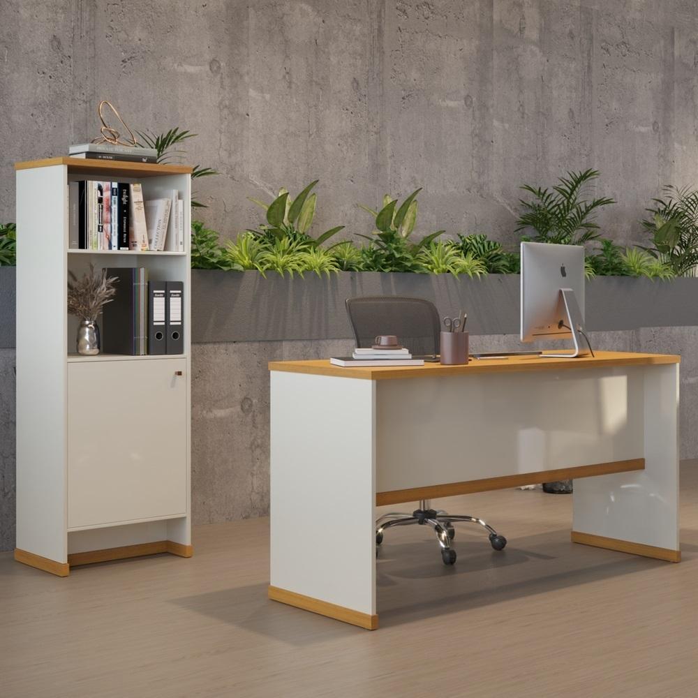 Escritório Completo Berlin: Mesa + Armário