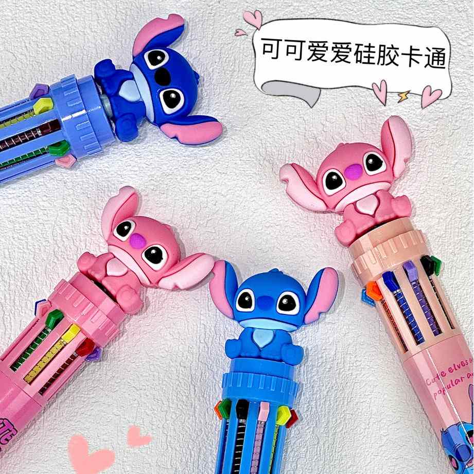 Caneta Multicolor 10 Cores - Ideal para Estudos e Escritório