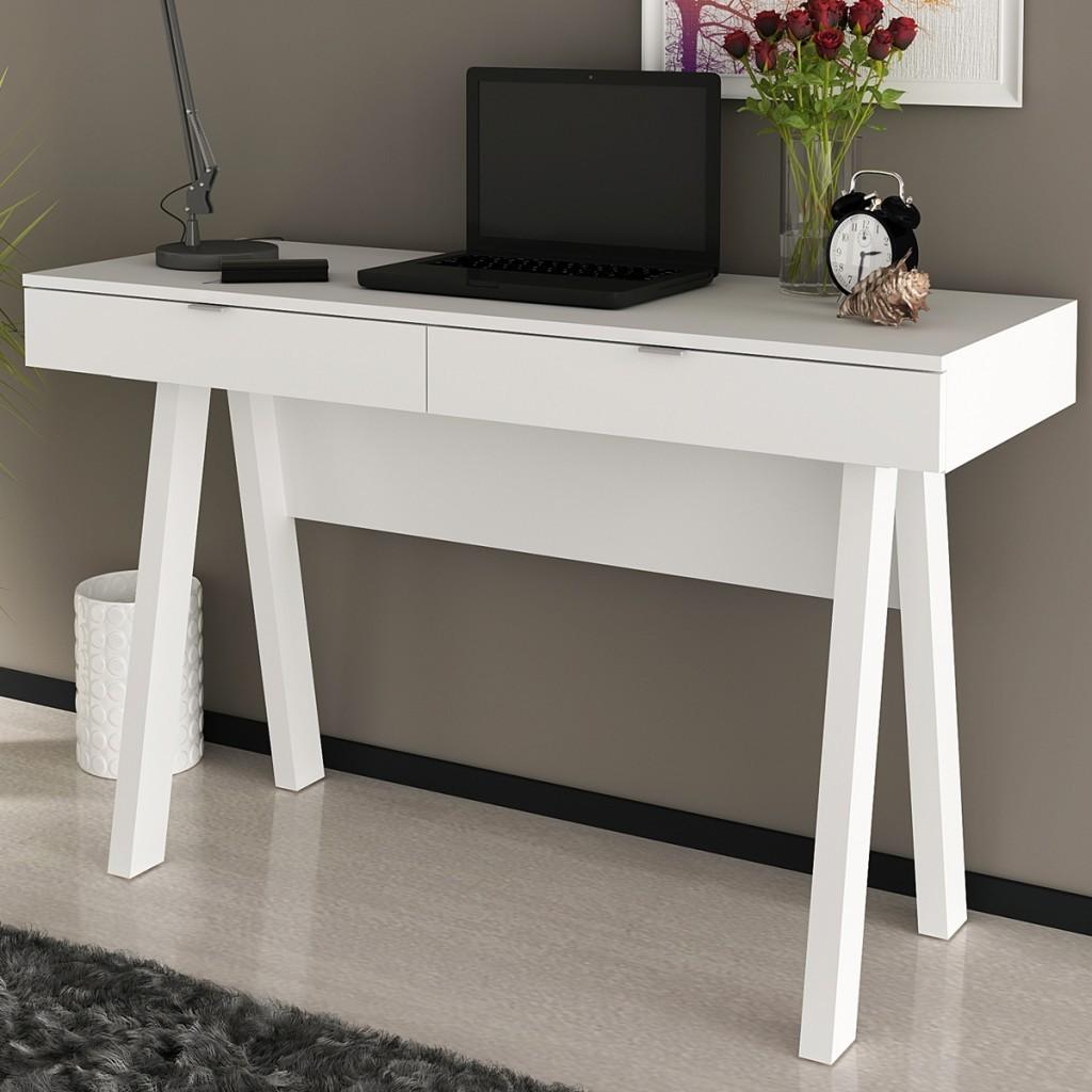 Escrivaninha 2 Gavetas Branco: Organize-se com Estilo!