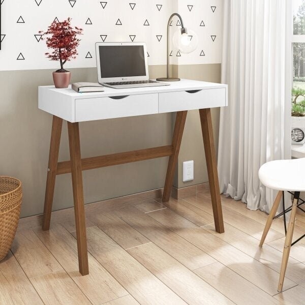 Escrivaninha 2 Gavetas Iza: Organize-se com Estilo!