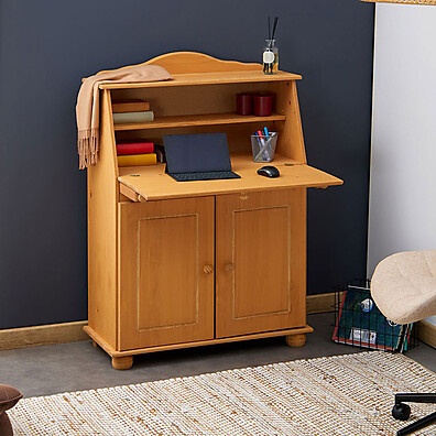 Escrivaninha David Rustic 2 Portas – Design e Durabilidade em Madeira