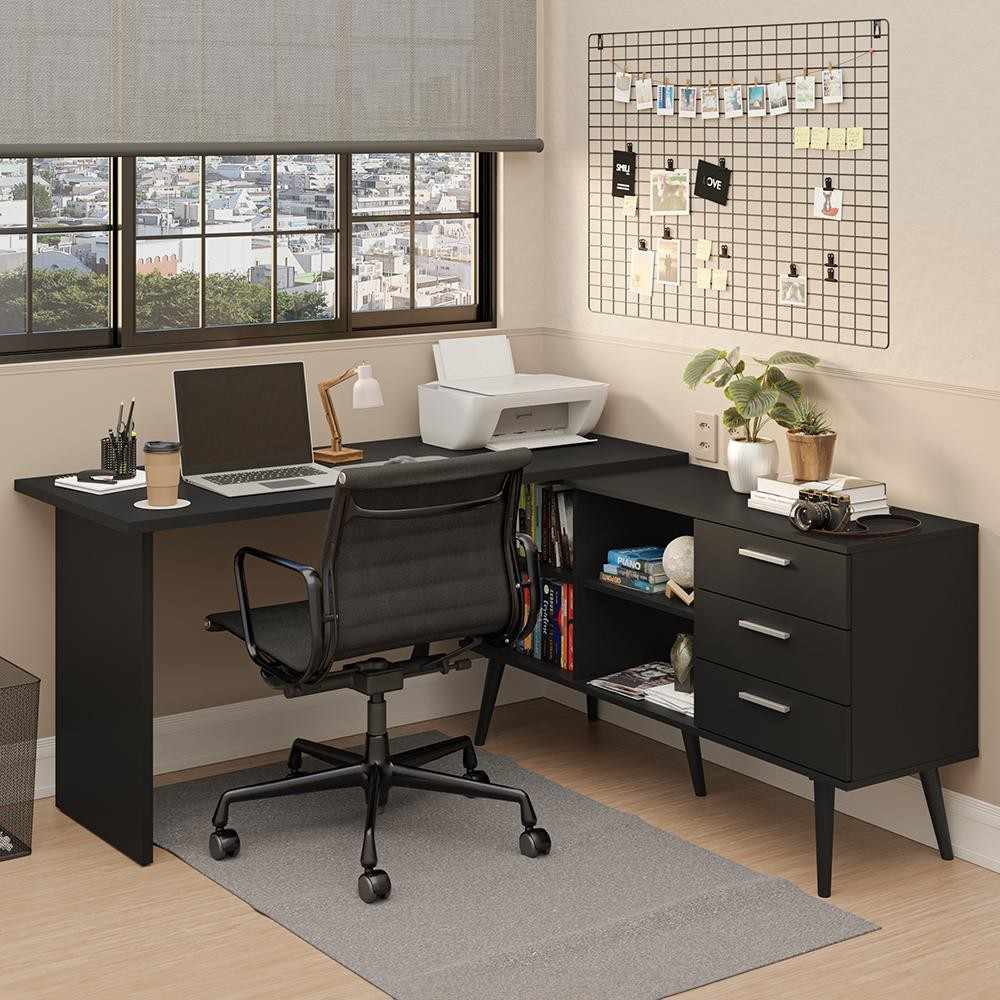 Escrivaninha de Canto Lisboa: Organize seu Home Office!