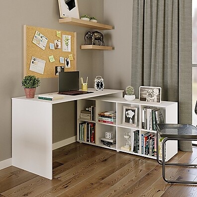 Escrivaninha em L 140x130cm: Organize seu Home Office!
