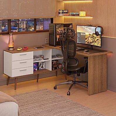 Escrivaninha Gamer Em L Lisboa: Organize Seu Setup!