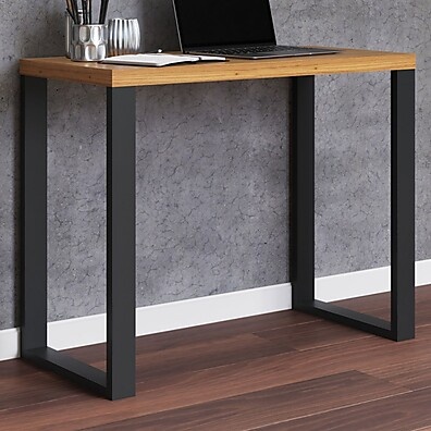 Escrivaninha Industrial Freijó/Preto: Design e Funcionalidade