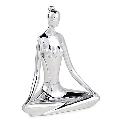 Escultura Yoga em Porcelana: Elegância para seu Lar