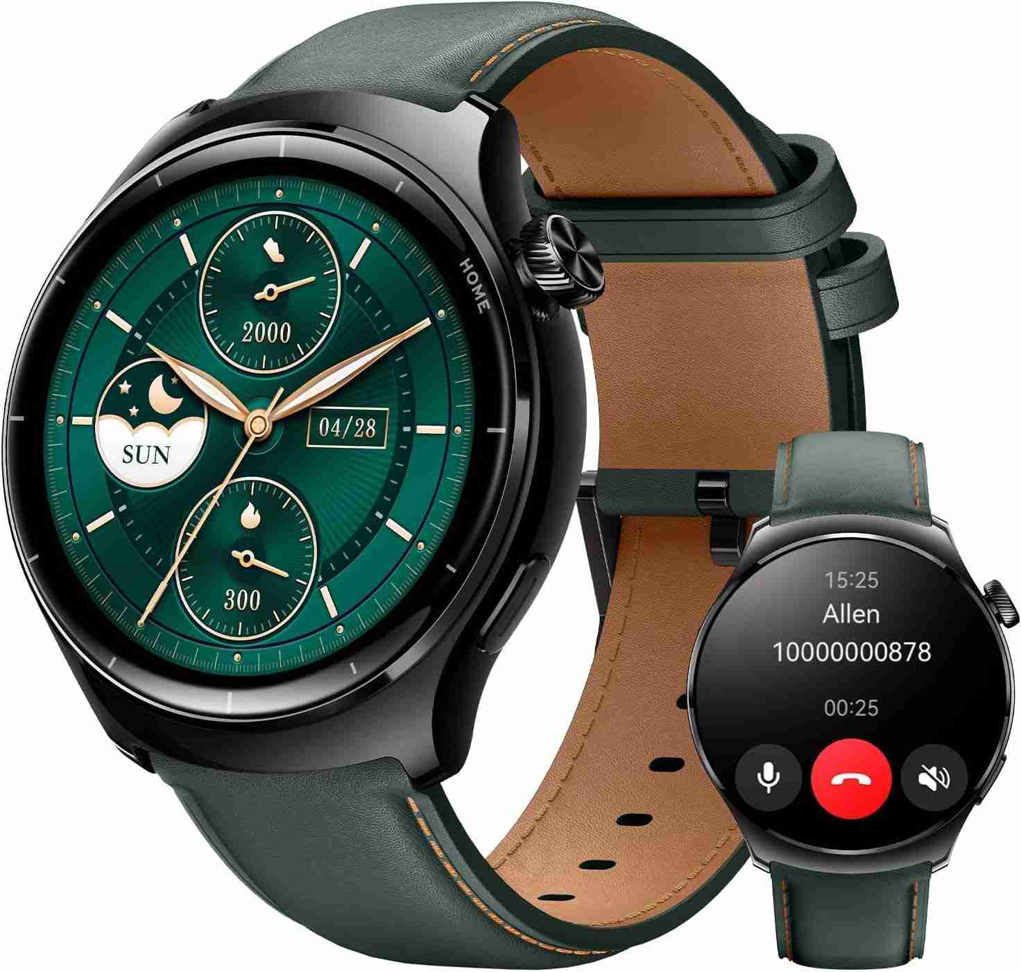 Mibro Lite3 Pro: Relógio Inteligente com GPS, Chamada Bluetooth e Tela AMOLED para Homens | Verde Escuro