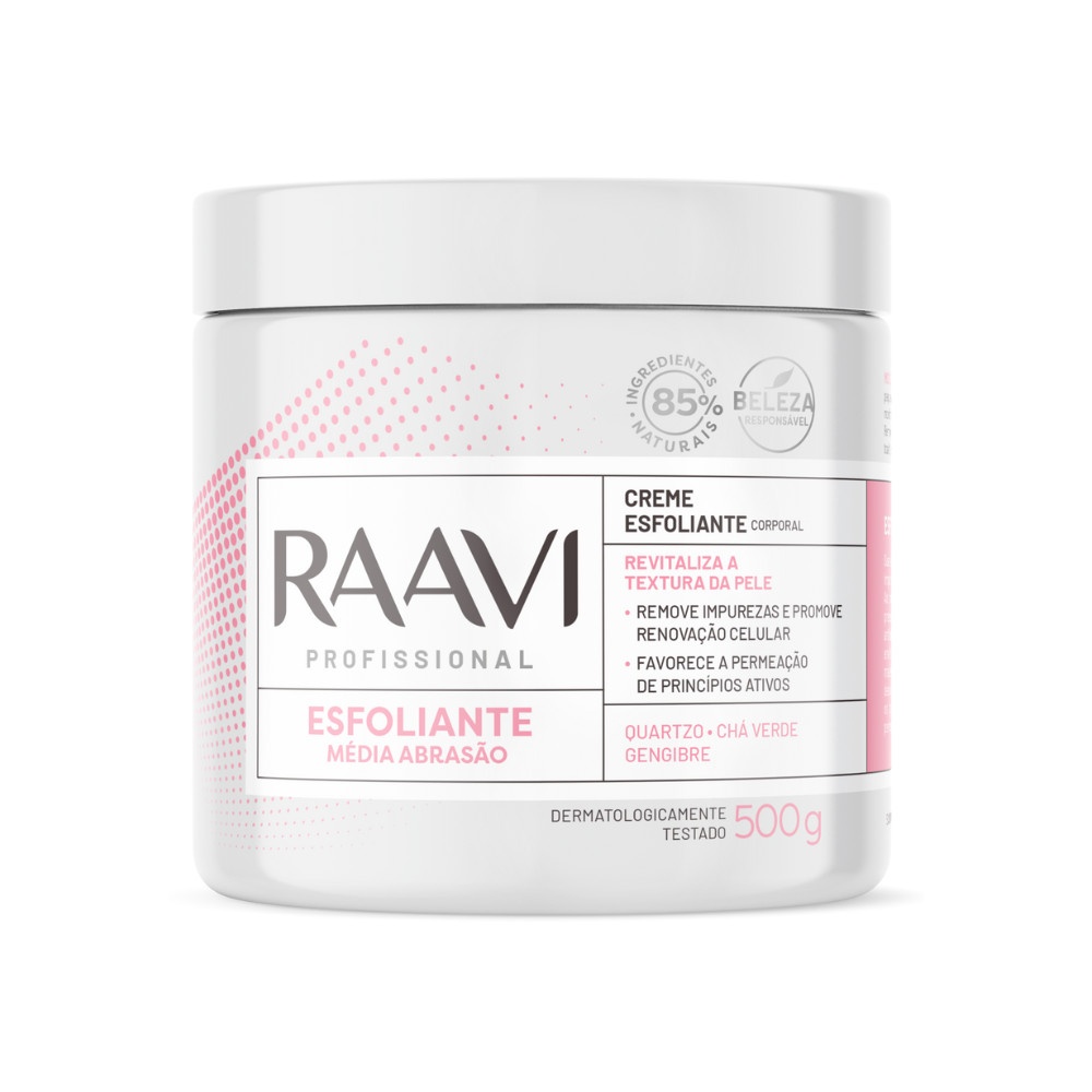 Esfoliante Chá Verde e Gengibre Raavi: Pele Renovada!