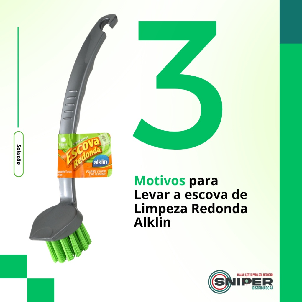 Escova Alklin: Limpeza Impecável Sem Esforço!
