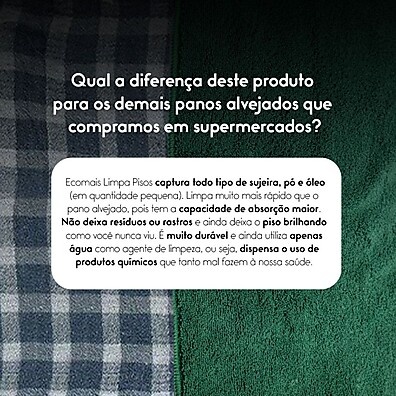 Kit 3 Panos Ecomais 50x80cm: Limpeza Profissional Sem Esforço