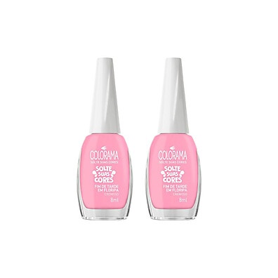 Esmalte Colorama Fim de Tarde: Kit com 2 Cremosos 8ml