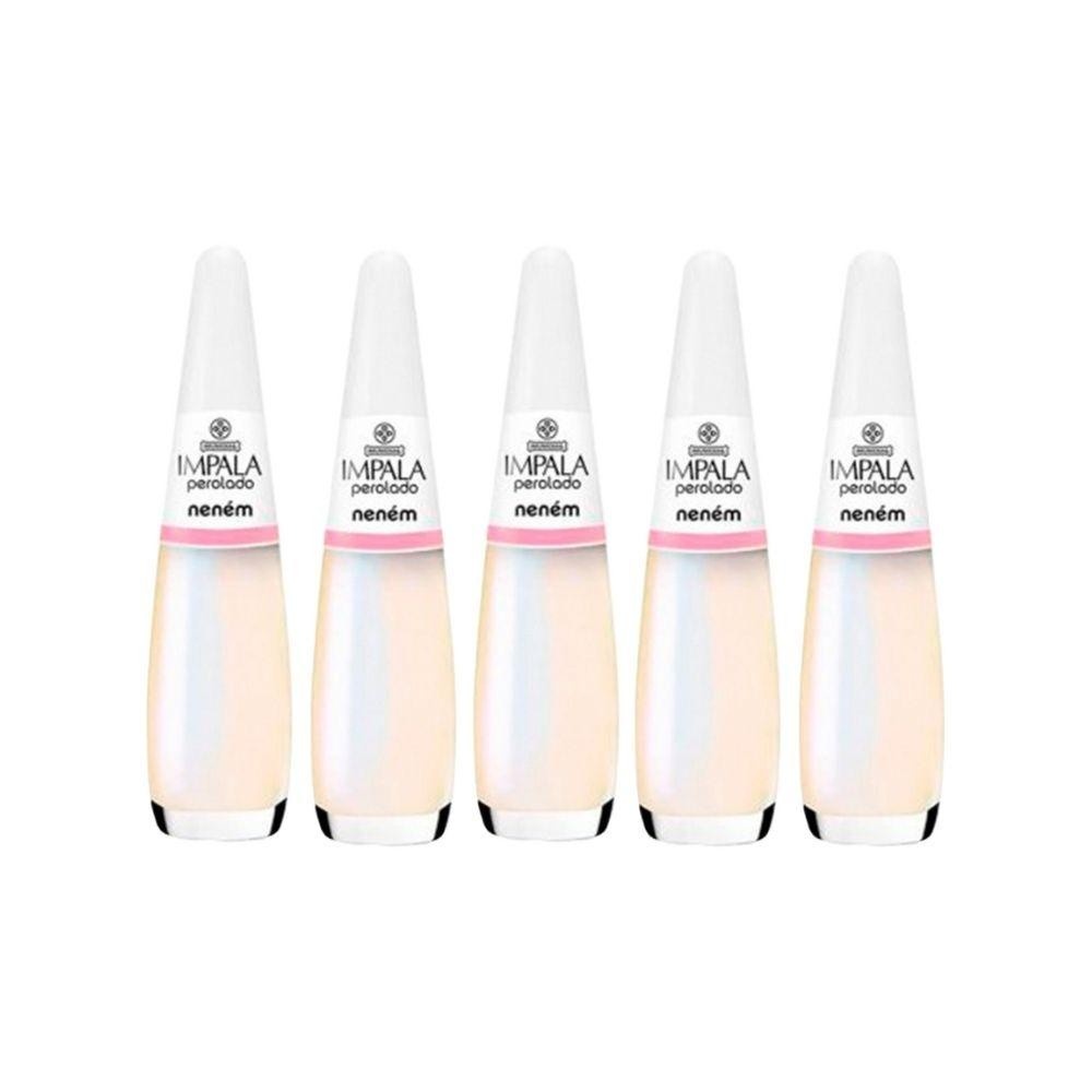 Esmalte Impala Nenem Perolado: Kit com 5 Cores!