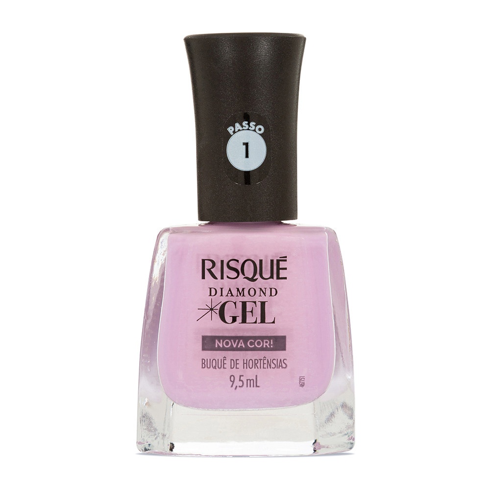 Esmalte Lilás Risqué Diamond Gel: Unhas Impecáveis!