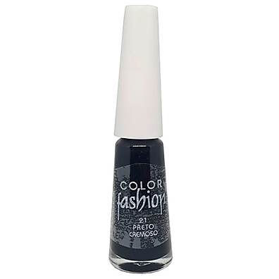 Esmalte Preto Cremoso Color Fashion 8ml